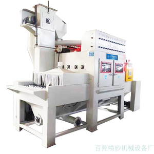 24枪双向输送式自动喷砂机